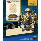 World of Warcraft: Alliance 3D Trämodell och affisch