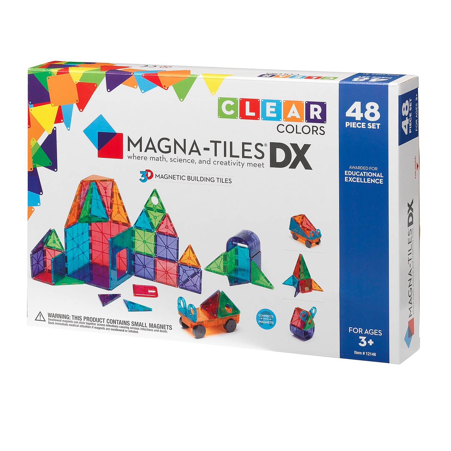 Magna Tiles DX- 48 delar - Klicka på bilden för att stänga