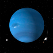 Stort vykort Neptune 3D