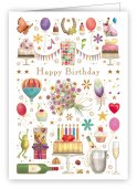 Mini-kort Happy Birthday 5888