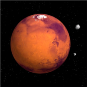 Stort vykort Mars 3D