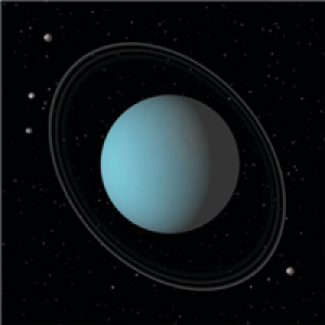 Stort vykort Uranus 3D