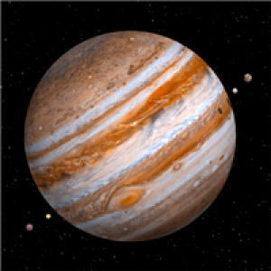 Stort vykort Jupiter 3D